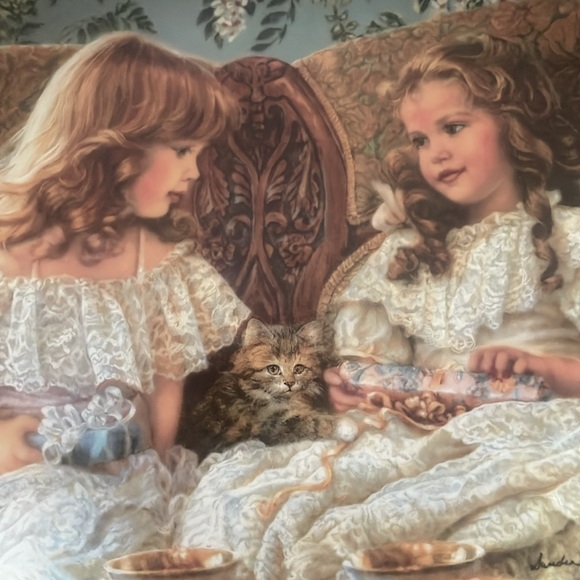 8" Collectors Plate #814A "Best Friends" By Sandra Kuck 1993 - Picture 2 of 10